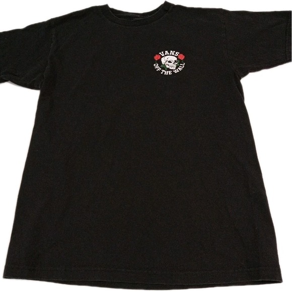 Vans Other - Vans Off the Wall Skull & Roses Graphic short Sleeve Shirt Size Medium